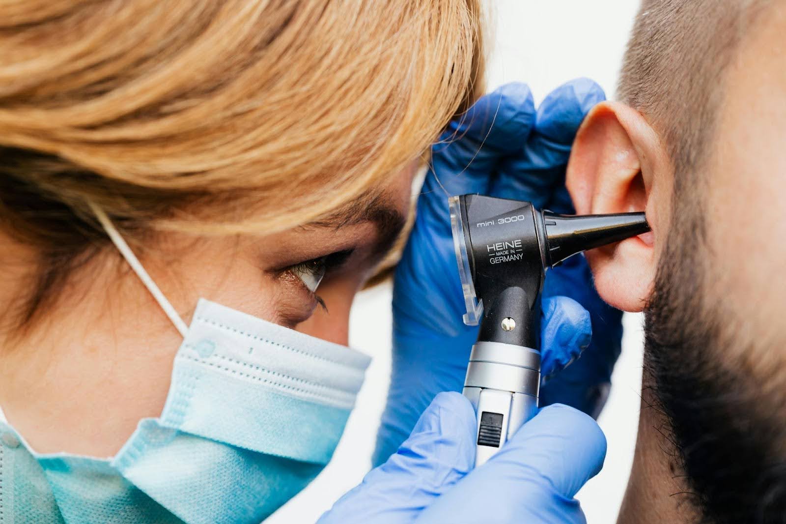 columbus audiologist conducting a hearing exam using FSA & HSA funds